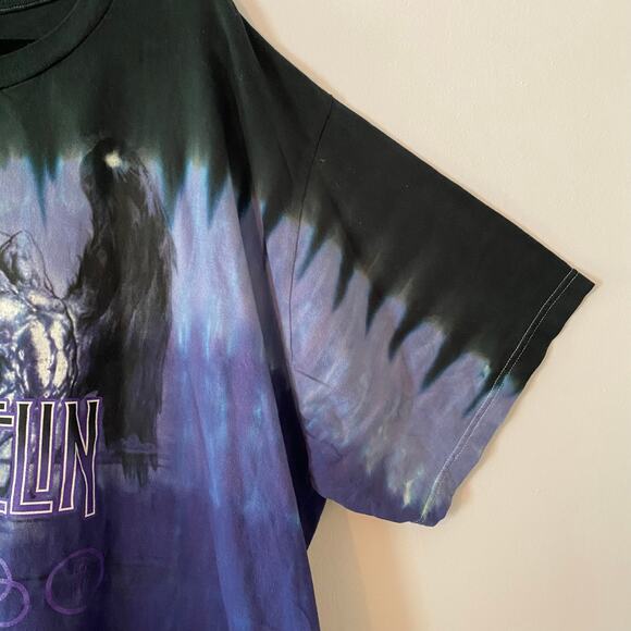 Liquid Blue Men's 4X Led Zeppelin Purple Black Tie-Dye Short Sleeve Tee T-Shirt - Picture 4 of 11